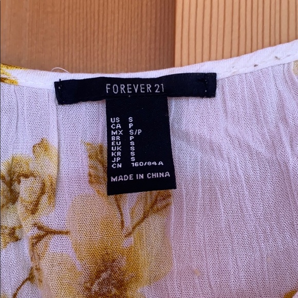 Forever 21 Sunflower Bell Sleeve Top - Picture 4 of 5